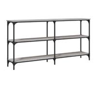 HEFZGDB Table console gris sonoma 150 x 29 x 75 cm en bois pour salon, table d'appoint, canapé, table d'appoint, canapé pour bureau, balcon, chambre à coucher, salle à manger