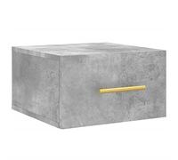HEFZGDB Table de chevet murale, gris béton, 35 x 35 x 20 cm, armoire de salon, vitrine, cuisine, armoire de pharmacie, armoire de bar pour salle de rangement, salon, bureau, chambre à coucher