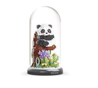 HeFZiYMOZaDP Panda Garden Building Blocks, Kids Party Favour, Panda Creative Garden,Animal Building Blocks, Birthday Gift for Boys and Girls