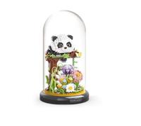 HeFZiYMOZaDP Panda Garden Building Blocks, Kids Party Favour, Panda Creative Garden,Animal Building Blocks, Birthday Gift for Boys and Girls
