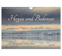 Hegau et lac de Constance - Découvrir les lieux préférés (calendrier mural 2026 DIN A4 paysage) - Calendrier mensuel CALVENDO