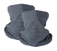 HEGCOIIE 2 Pièces Cache Cou Tubulaire Hiver pour Homme et Femme, Tour de Cou Polaire Coupe-Vent Unisexe Multifonction Bandeau Écharpe pour Moto, Ski, Cyclisme et d'autres Sports de Plein air…