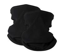 HEGCOIIE 2 Pièces Cache Cou Tubulaire Hiver pour Homme et Femme, Tour de Cou Polaire Coupe-Vent Unisexe Multifonction Bandeau Écharpe pour Moto, Ski, Cyclisme et d'autres Sports de Plein air…