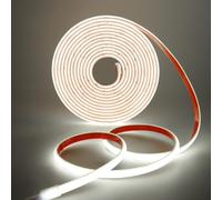 HEGEHE 12V Lumière au néon LED COB Autocollant, 320Leds/m IP68 étanche Super Lumineux Bandeau flexible Ruban LED Light Strip pour DIY, Chambre, Noël, Fête, Intérieur/Extérieur (Blanc, 7M)