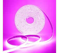 HEGEHE 12V Lumière au néon LED COB Autocollant, 320Leds/m IP68 étanche Super Lumineux Bandeau flexible Ruban LED Light Strip pour DIY, Chambre, Noël, Fête, Intérieur/Extérieur (Violet, 4M)