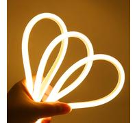 HEGEHE Ruban LED COB, Bande LED IP65 Etanche Bande Lumineuse 220V Super Lumineux 288 LEDS/M Flexible Bande lumière pour Escalier, Chambre, Noël, Fête, etc (Blanc chaud, 10M)