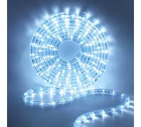 HEGEHE Tube lumineux à LED Extérieur, 36leds/m Tubes Lumineux Etanche IP65 Guirlande LED Tuyau Bande lumineuse pour jardin,fête,Noël,Clôture,Cour,Décoration éclairage (Blanc, 50M)