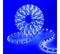 HEGEHE Tube lumineux à LED Extérieur, 36leds/m Tubes Lumineux Etanche IP65 Guirlande LED Tuyau Bande lumineuse pour jardin,fête,Noël,Clôture,Cour,Décoration éclairage (Bleu, 30M)
