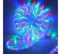 HEGEHE Tube lumineux à LED Extérieur, 36leds/m Tubes Lumineux Etanche IP65 Guirlande LED Tuyau Bande lumineuse pour jardin,fête,Noël,Clôture,Cour,Décoration éclairage (Multicolore, 15M)