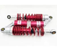 Hegeiisy 340mm 13.38 pouce 7mm printemps Vélo universel de saleté de scooter de quadruple de suspension arrière d'amortisseur de moto de moto pour 50cc 75cc 90cc 125cc 150cc 250cc 300cc Rouge