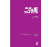 Hegel And Modern Philosophy