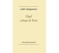 Hegel, critique de Kant