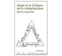 Hegel et la critique de la métaphysique