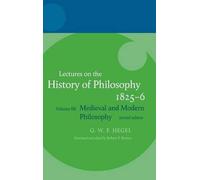 Hegel: Lectures on the History of Philosophy (Relié) Hegel Lectures