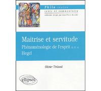 Hegel, Maîtrise et servitude, phénoménologie de l'esprit B, IV, A