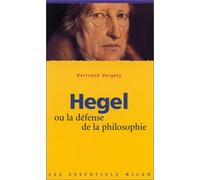 Hegel ou la defense de la philosophie