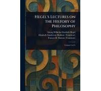 Hegel's Lectures On The History Of Philosophy