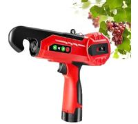 HEGGMKK Attache-Plantes, Diamètre De La Tige 25 Mm, Rotation À 4 Vitesses, Nœud en 1 S, Pince Élargie, Charge Rapide 1 À 5 H, avec 2 Batteries Et 2 Boucles De Fil,A