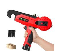 HEGGMKK Attache-Plantes Électrique, 4 Vitesses Réglables, Diamètre Maximal du Bouquet : 2,5 cm, avec 2 Piles Et 2 Boucles De Fil, pour Vignes Et Framboises.,A