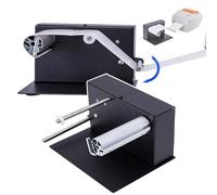 HEGGMKK Enrouleur D'étiquettes Bidirectionnel, Enrouleur D'étiquettes Automatique (180 Mm), Largeur De Rembobinage : 100 Mm, Pendant 24 Heures pour Diverses Imprimantes