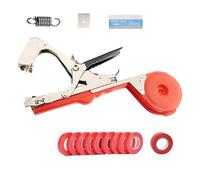 HEGGMKK Machine À Attacher Les Plantes, avec 10 Rouleaux De Ruban Adhésif, Diamètre D'ouverture 45 Mm, Boîte De Bandages 10 Cm, 5 000 Pièces/1 h, Anti-Blocage, Anti-Chute,E