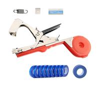 HEGGMKK Machine À Attacher Les Plantes, avec 10 Rouleaux De Ruban Adhésif, Diamètre D'ouverture 45 Mm, Boîte De Bandages 10 Cm, 5 000 Pièces/1 h, Anti-Blocage, Anti-Chute,F