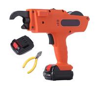 HEGGMKK Machine À Ligaturer Les Barres D'armature Portative 8-34 Mm, Diamètre Maximal du Faisceau : 40 Mm, Poignée Confortable Et Antidérapante, avec 2 Piles/Pinces,2 Battery