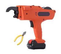 HEGGMKK Machine À Ligaturer Les Barres D'armature Portative 8-34 Mm, Diamètre Maximal du Faisceau : 40 Mm, Poignée Confortable Et Antidérapante, avec 2 Piles/Pinces,1 Battery