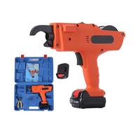 HEGGMKK Pistolet À Ligature Automatique pour Barres D'armature - 8-34 Mm, Vitesse Réglable, Plusieurs Dissipateurs Thermiques, Temps De Charge : 1,5 Heure, Vitesse Rapide,2 Battery