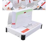 HEGGMKK Relieuse Thermique De Feuilles A4, Relieuse Électrique De Livres, Reliure : 1-55 Mm, Capacité : 500 Feuilles, Serrage Automatique, pour Rapports, Devis,A