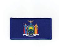 hegibaer 1117 B Écusson thermocollant 70 x 35 mm Drapeau de New York Drapeau Albany