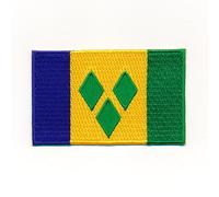 hegibaer 40 x 25 mm Drapeau de Saint-Vincent-et-Les-Grenadines Flag Écusson thermocollant 1039 A