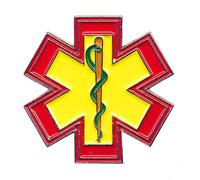 hegibaer EMT Star of Life de Sauvetage äskulapstab Button pins 3D écussons 0543 métal