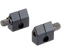 Hegner pince-lames avec vis 4 pans, fente Largeur 0,5 mm, emballage de SB Lot de 2, 00000090-2