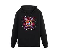 HeguoWu Hawkwind in Search of Space Space Rock Silver Machine Mens Hoodies Long Sleeve Pullover Loose Hoody Sweatershirt Size XL