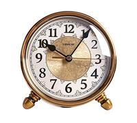 HEGZA Horloge de Bureau Horloge d'horloge de Bureau Simple Desktop Home Desktop Retro Retro Fashion Living Room Decoration Horloge Horloge Réveil analogique