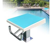 HEHEH Plateforme de plongée for Piscine d'une capacité de 600 LB - for Usage intérieur/extérieur, équipement d'entraînement à la Natation, plongeoir Bleu for stades(Sky Blue)