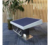 HEHEH Plongeoir d'une capacité de 600 LB avec Surface antidérapante et Base en Acier Inoxydable 304 - for piscines et Parcs Aquatiques(Deep Blue and White)