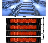 HEHEH Tapis de Fonte de Neige en Caoutchouc antidérapant for Une Utilisation en extérieur(25.4x76.2cmx4Pcs)