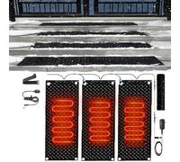 HEHEH Tapis de Fonte de Neige extérieur - Tapis en Caoutchouc antidérapant for allées, escaliers et trottoirs(40x120cmx3Pcs)