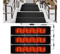 HEHEH Tapis de Fonte de Neige for escaliers extérieurs, Portes et allées - Antidérapants, imperméables et faciles à Installer(40x120cmx3Pcs)