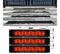 HEHEH Tapis de Fonte de Neige - Tapis d'entrée antidérapant en Caoutchouc for escaliers, Portes et allées extérieurs(40x160cmx3Pcs)