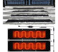HEHEH Tapis de Fonte de Neige - Tapis d'entrée antidérapant en Caoutchouc for escaliers, Portes et allées extérieurs(40x80cmx2Pcs)