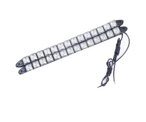 HEHEMM 14 LED flexibles 12 V pour voiture, camion, feux de circulation diurne, feux de brouillard, feux de circulation diurnes étanches