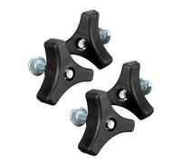 Hehglng Lot de 4 vis de poignée de tondeuse à gazon, poignée triangulaire, vis à écrou pour différents types de machines à gazon, pièces de poignée de tondeuse à gazon, pièces de rechange