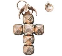 Hehimin Mini pendentif sphère maçonnique transformable, un symbole portable d'héritage fraternel, collier vintage mini boule maçonnique, /, Métal, Pas de gemme