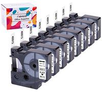 Hehua 8PK 40913 Remplacement pour Ruban Dymo D1 9mm 40913 (S0720680)
