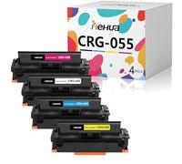 hehua CRG-055 Toner de rechange pour Canon 055 055H CRG055K i-SENSYS LBP663Cdw MF742Cdw MF744Cdw LBP664Cx MF741Cdw MF743Cdw MF745Cdw MF746Cx LBP660C MF7774Cx 40 C (noir, cyan, magenta, jaune)