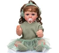 HEHUZY Réaliste Poupée Reborn 22 Pouces 55cm Réaliste Bebe Reborn Silicone Plein Corps Lifelike Mignon Nouveau-né Reborn Baby Dolls Garçon Fille Jouets