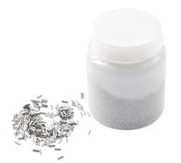HEIBTENY 1 kg d'aiguille de polissage magnétique, pour ponceuse magnétique, pièces métalliques polies, luminosité de, broches magnétiques en acier inoxydable 304 (1,2 × 5 mm)